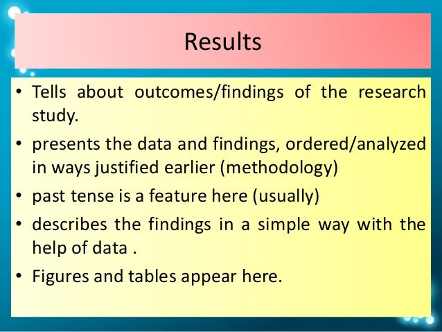 Discussing results dissertation